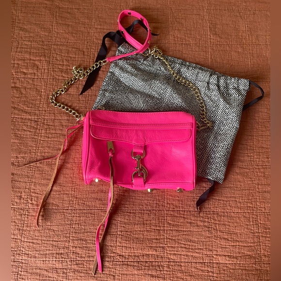 Rebecca Minkoff Neon Pink Mini Mac Crossbody - Picture 3 of 13